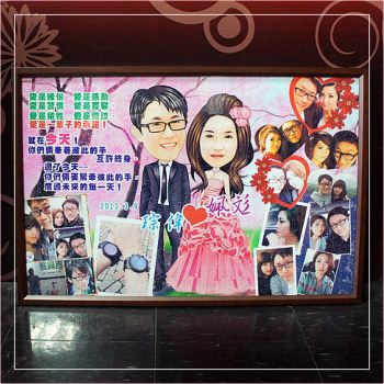 結婚禮物 Q版畫拼圖1000片(結婚篇含Q版化)TPJ-005